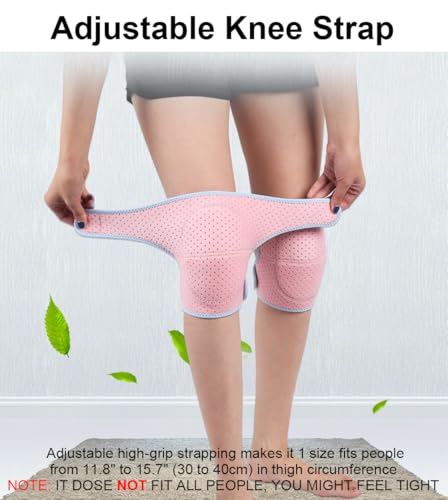 SUJAYU Black Knee Pads for Volleyball, Wrestling, Fitness - Unisex, Shock Absorption, Adjustable Fit
