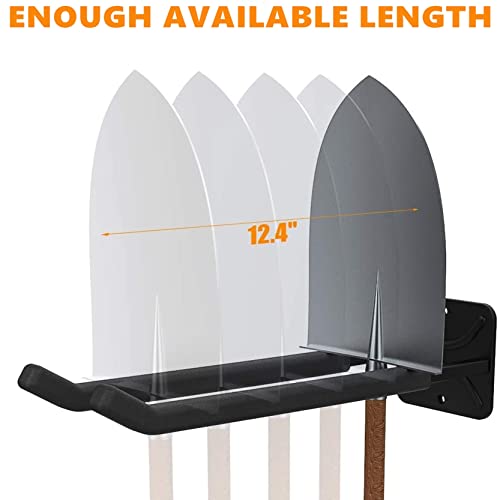 TORACK Garage Hooks Heavy Duty Tool Organizer, Wall Mount Hanger Rack Garage Storage Utility Hooks for Car Tires, Ladders, Chairs, Strollers, Power Tools, Garden Tools (2 Pack, 12.4" Hook)