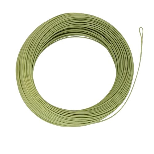 EUPHNG Floating Trout Fly Line Moss Green WF3F 100FT All-Purpose Fishing Line