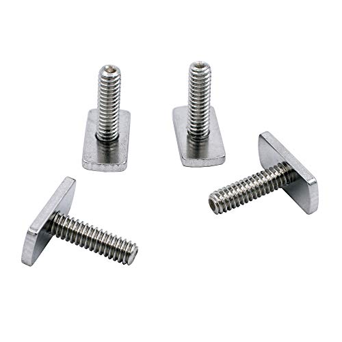 Kayak Rail Mounting Hardware Kit - 1/4 Inch T Bolt Screws & Nuts