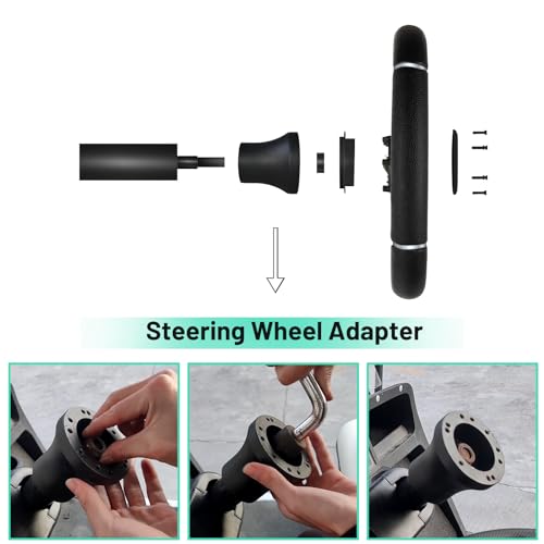 Golf Cart Steering Wheel Adapter for EZGO TXT & RXV – 5/6-Hole, Aluminum