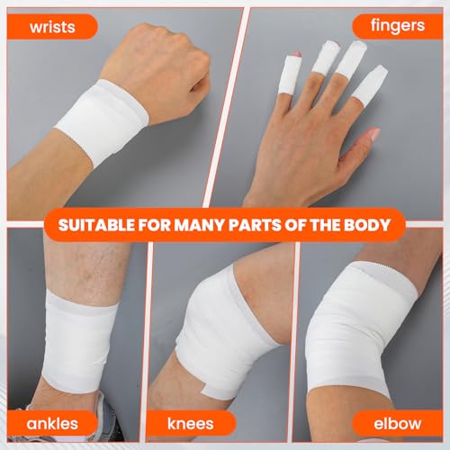 White Athletic Tape 16 Pack, 1.5" x 160 Yds for Ankle & Wrist Support