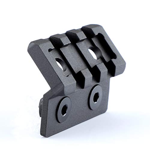 Offset Picatinny Rail Mount for M-LOK - Lightweight Black