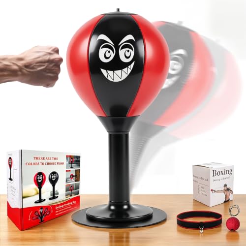 Desktop Punching Bag Stress Relief Toy for Kids & Adults - Funny Gag Gift
