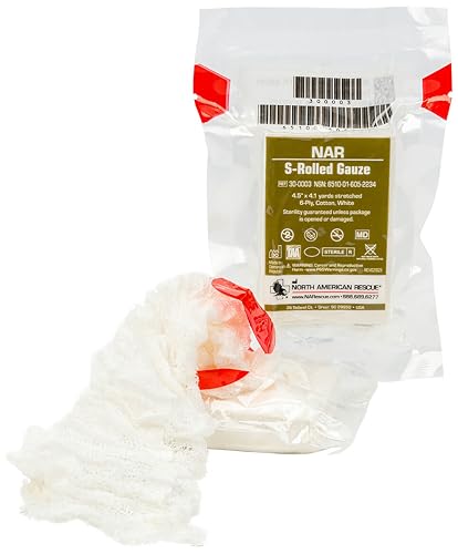 Sterile S-Rolled Gauze Dispenser - 4.5" x 4.1 yd for First Aid