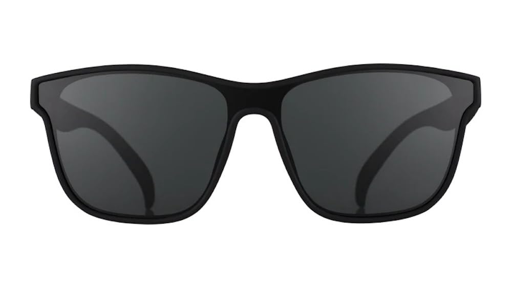 goodr The Future is Void Sunglasses Polarized Sunglasses, Medium Sized (VRG), Black Solid Frames with Black Non-Reflective Glare Reducing Lenses, UV400 Protection, No Slip, No Bounce
