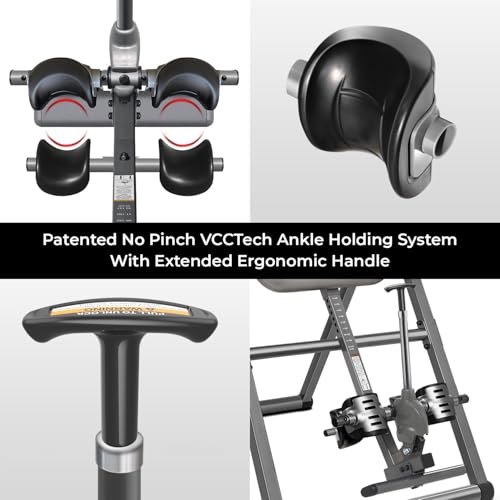 Inversion Table with Air Lumbar Support - ITX9900, Black/Gray