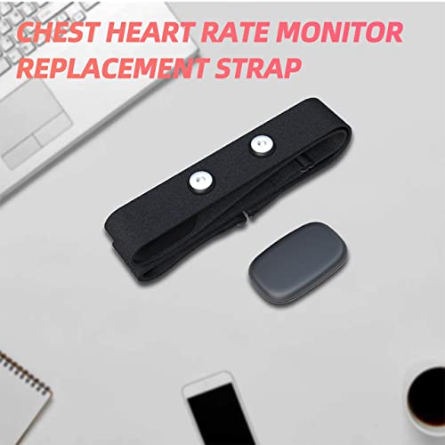 Heart Rate Monitor Replacement Chest Strap - Black