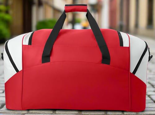 Miami RedHawks Duffel Bag - Extra-Large Sports Gear Bag - Red