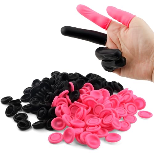 100 Pcs Disposable Silicone Finger Cots - Medium Size Finger Protectors