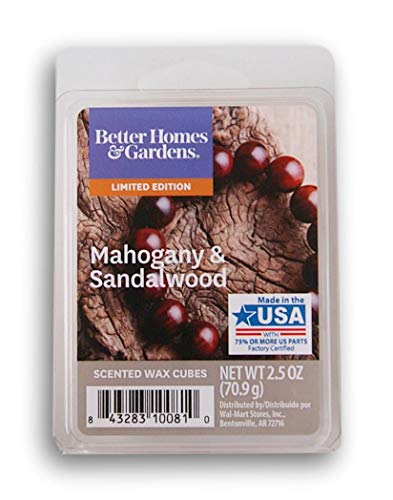 Mahogany & Sandalwood Wax Melts - 6 Cubes for Home Fragrance