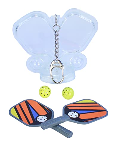 World's Smallest Pickleball Paddles & Balls Set with Case