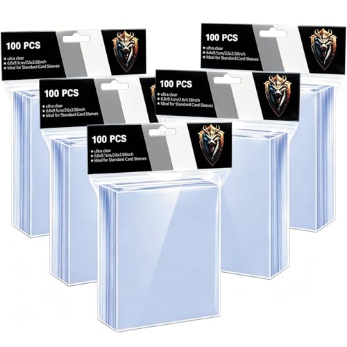 500 Soft Penny Card Sleeves - Clear Plastic Protectors for TCG & Sports