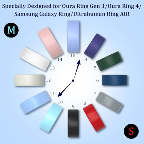 Oura Ring Cover - Multicolor Silicone Protector for Gen 3/4