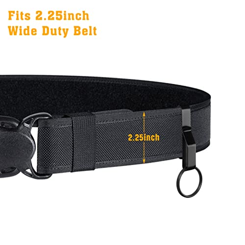 Tactical Duty Belt Key Holder with Detachable Ring for 2.25-Inch Belts
