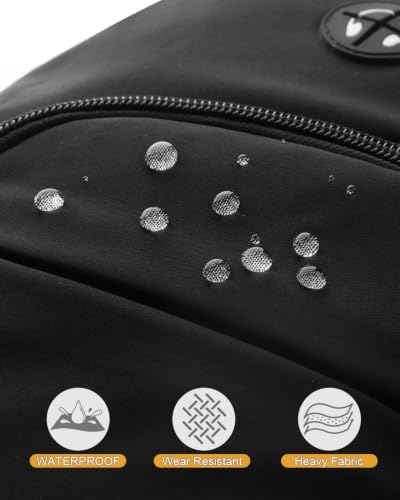 Pritent Medium Black Crossbody Sling Backpack for Women & Men