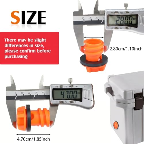Cooler Drain Plug Replacement - High Visibility Orange