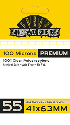 Mini American Card Sleeves - 41x63mm, Pack of 55