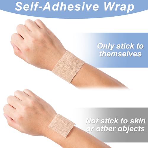 Self Adhesive Bandage Wraps - 2" x 5 Yards, 16 Pack