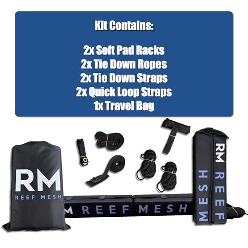 Universal Soft Roof Rack Pads for Kayaks, Canoes & Surfboards