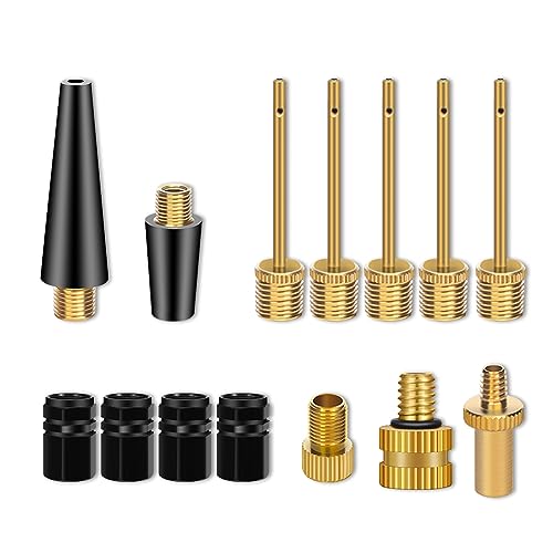 14-Piece Bicycle Valve Adapter Set for Presta & Schrader Valves