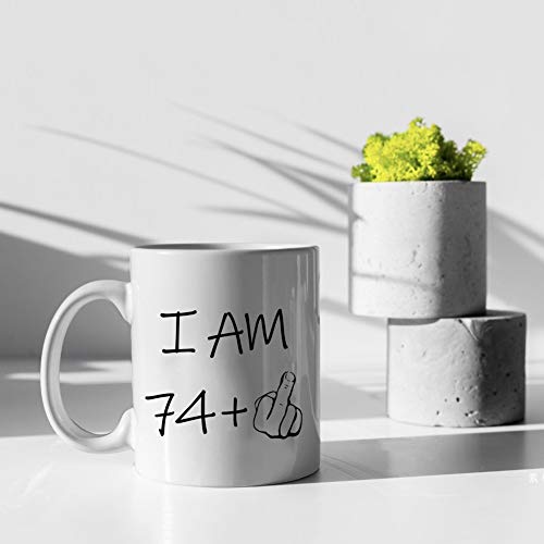 I Am 75 Years Old Mug - Funny 75th Birthday Gift for Men, Dad, Grandpa, Boss