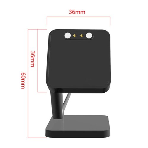 GTX05, GTX12, GTX13, AR-01 Charger,Lamshaw Charging Stand Desk Holder Charging Dock Station Compatible with Tensky, Aeac, Fitpolo, Faweio, SOUYIE GTX05, GTX12, GTX13, AR-01 Smart Watch (Black)