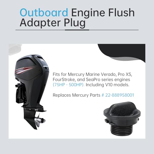 Mercury Outboard Flush Plug Replacement for Verado Pro XS 75-500HP & SeaPro