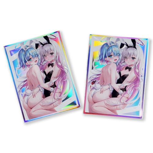 60ct 67x92 mm Holographic Card Sleeves for MTG/TCG - Standard Size, Acid-Free PP
