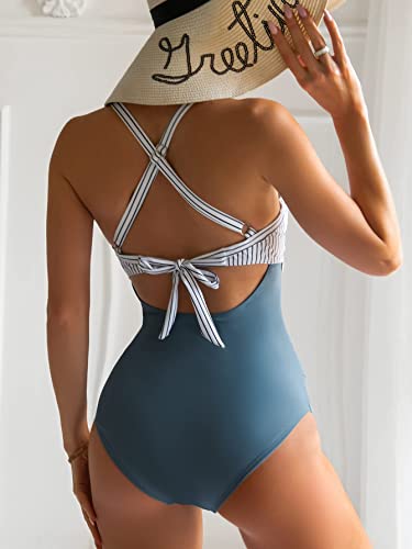 Women's Tummy Control One Piece Swimsuit - High Waisted Monokini