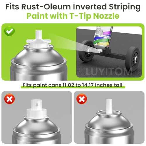 Dual-Wheel Line Painting Wand with Inverted T-Tip Nozzle