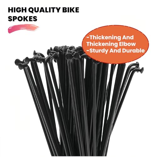 Bicycle Spokes 12G Black 128mm E-Bike Tricycle Wheel - 20pcs