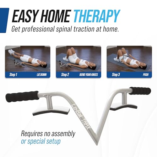 EZ-Bak Platinum Lo-Bak TRAX Lumbar Spine Stretcher - Portable Back Pain Relief Device