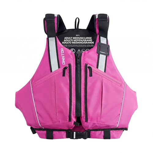 Owntop Pink Adult Swim Vest Medium-Large Unrestricted Arm Movement Lightweight Safety