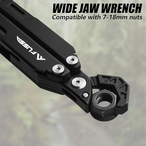 FLISSA 16-in-1 Multitool Wrench - Compact EDC Multi Tool for Camping & Everyday Use