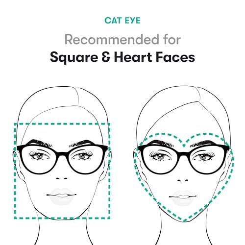 Stoggles Cat Eye Z87.1 Certified Safety Glasses, Blue-Light, UV Blocking Lens, Top & Side Shield, Anti-Fog, Stylish Eyewear