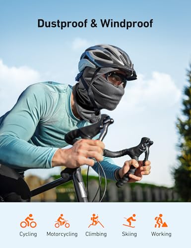 Windproof UV Protection Ski Mask Balaclava - Grey