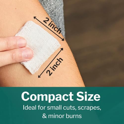 12-Ply Woven Gauze Pads 2x2 - Highly Absorbent, 200 Count