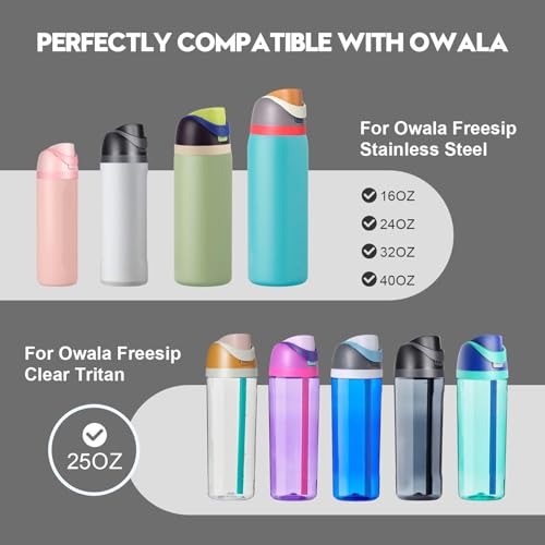 Replacement Lid for Owala Freesip Water Bottles - Black