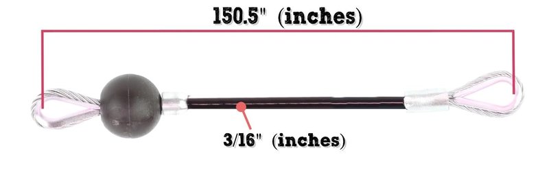TreadLife Fitness Replacement Cables w/Hook Assembly (2 x Cables) - Replacement for Bowflex Xtreme2 Gyms - 150" Inch - (Pair)