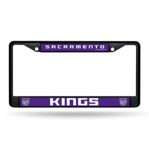 Sacramento Kings Chrome License Plate Frame - 12 x 6 Inch Auto Accessory