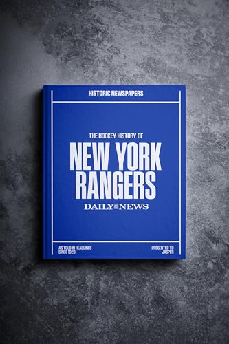 Personalized New York Rangers Hockey History Book - A3 Deluxe Hardcover
