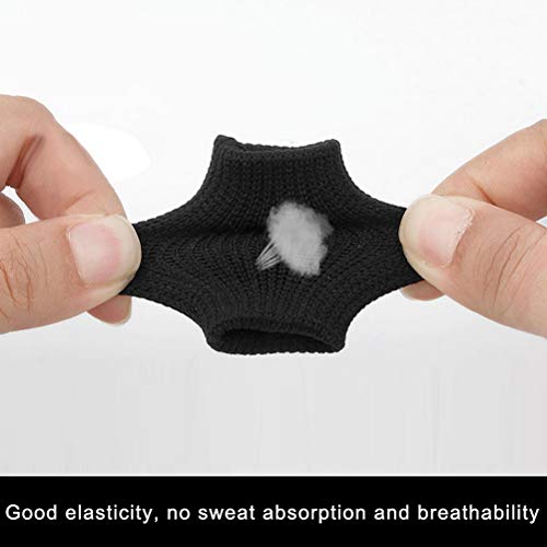20 Pcs Elastic Sport Finger Sleeves Protectors - Blue & Black