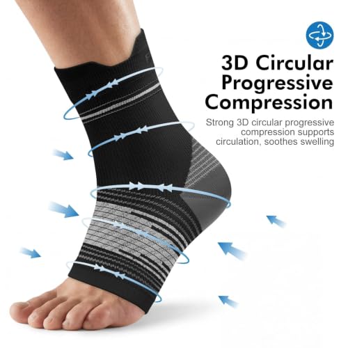 Compression Socks for Plantar Fasciitis Relief - Open Toe Ankle Brace