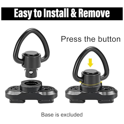 Quick Detach Sling Swivel Attachments - 4 Pcs 1" Heavy Duty