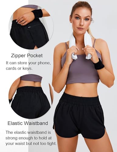 Quick-Dry Womens Running Shorts - Athletic Gym Shorts 1.75"