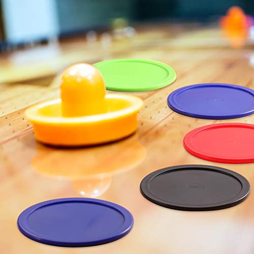 Replacement Air Hockey Pucks - 8 Pack, 2.5 Inch, Multicolor