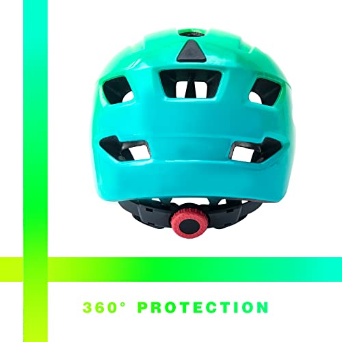 OnBros Kids Bike Helmet Boys Girls Youth Visor Adjustable 50-57CM A-Green-HOT