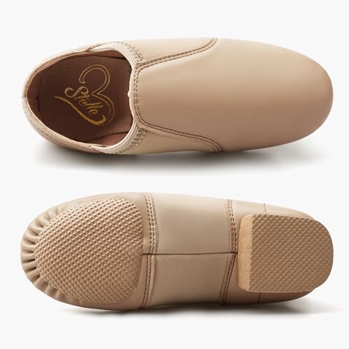 PU Leather Jazz Dance Shoes for Kids | Breathable Slip-On Design