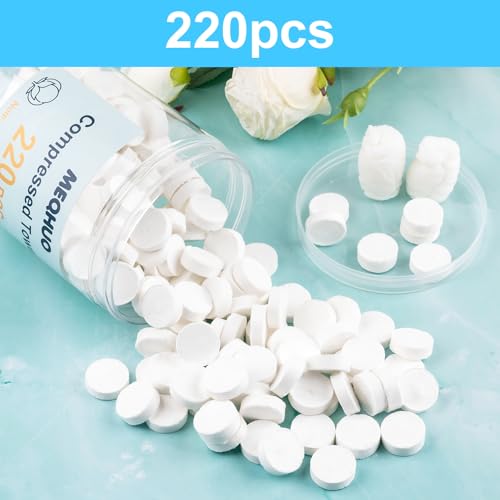 220 Pcs Compressed Towels - Portable Disposable Washcloths